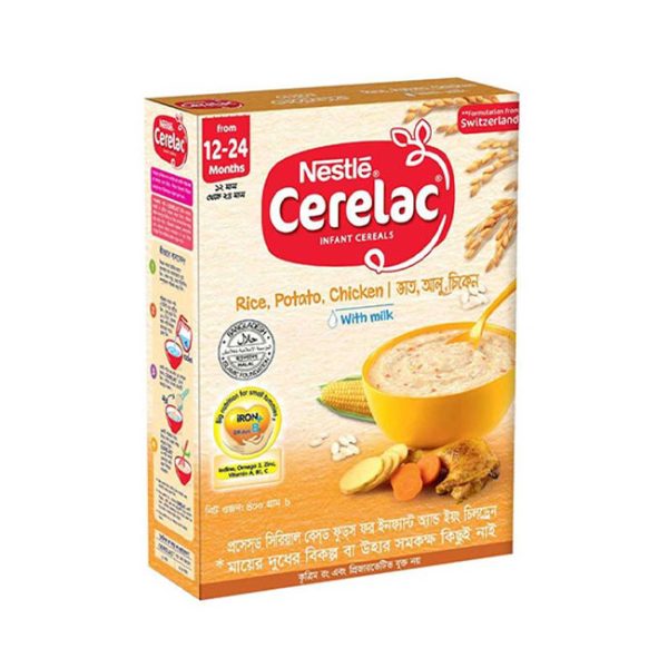 Nestle Cerelac Infant Cereals (Rice, Potato, Chicken With Milk)12-24 Months